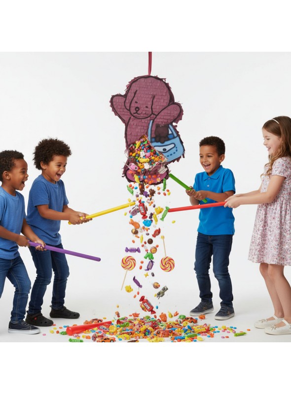 Pinhata Bobbie Goods com Bastão e Máscara Bam Festas Boutique de Festas