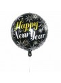 Balão Metalizado Redondo Feliz Ano Novo 18 Polegadas 45cm