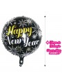 Balão Metalizado Redondo Feliz Ano Novo 18 Polegadas 45cm