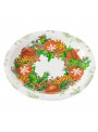 Prato De Papel Guirlanda De Natal 18cm 10 Unid Descartáveis