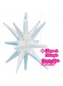 Balão Metalizado Estrela Furtacor Branco 14 Pontas 50cm