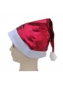 Gorro De Papai Noel Metalizado 28x38cm Unidade Natal Touca
