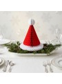 Enfeite Gorro Papai Noel Papel Seda 30cm Decoração De Natal