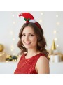 Tiara Gorro de Papai Noel Festa Natal 14 x 24cm