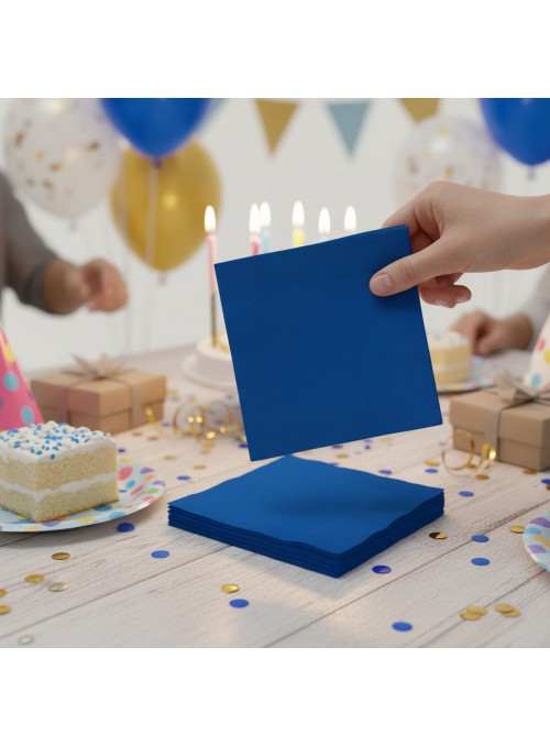 Guardanapos de Papel Luxo Azul Escuro – 20 unidades