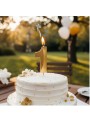 Vela de Aniversário Design Número 1 Dourada Perolizada Silver Festas
