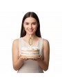 Vela de Aniversário Número 0 Glitter Dourado 4,5cm