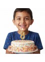 Vela de Aniversário Número 8 Glitter Dourado 4,5cm