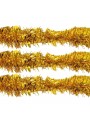 Festão de Natal Dourado Metalizado Grosso 9cm x 2 Metros Decoração de Natal