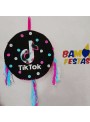 Pinhata Tik Tok Com Bastão Máscara Confetes Piñata Pichorra