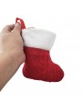 Enfeite para Pendurar Árvore de Natal Bota Papai Noel 17cm 1 Unidade
