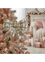Decoração Árvore de Natal Laço Rose 12,5cm