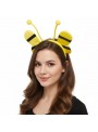 Adereço de Festa Fantasia Tiara Infantil Abelha Amarela 24cm Bazar