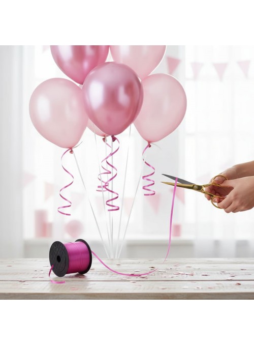 Fitilho de Plástico para Balões Rosa Pink 5mmx228,6m Ponto das Festas