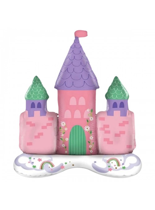 Balão Metalizado Castelo Dos Sonhos De Princesa 83 X 88cm