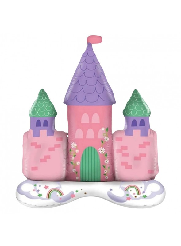 Balão Metalizado Castelo Dos Sonhos De Princesa 83 X 88cm