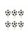 Mini Prendedor Decorativo Futebol 4cm 6 Unidades Lembrancinha