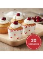 Forminhas Para Cupcake Forneáveis De Papel Cerejas 20 Unid