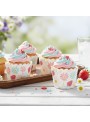 Forminhas Para Cupcake Forneáveis De Papel Margaridas com Morango 20 Unid