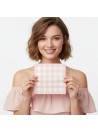 Guardanapo De Papel Xadrez Vichy Rosa 16,5cm 20 Unidades