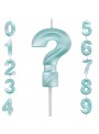 Vela de Aniversário Mini Design Número 8 Tiffany
