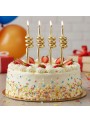 Velas de Bolo Aniversário Tubo Prata – 4 unidades