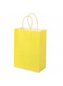 Sacola De Papel Amarela 22x16,5cm 10 Unidades Lembrancinha