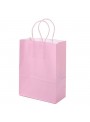 Sacola De Papel Rosa Claro 22x16,5cm 10 Unidades Lembrancinha