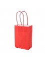Sacola De Papel Vermelha 22x16,5cm 10 Unidades Lembrancinha