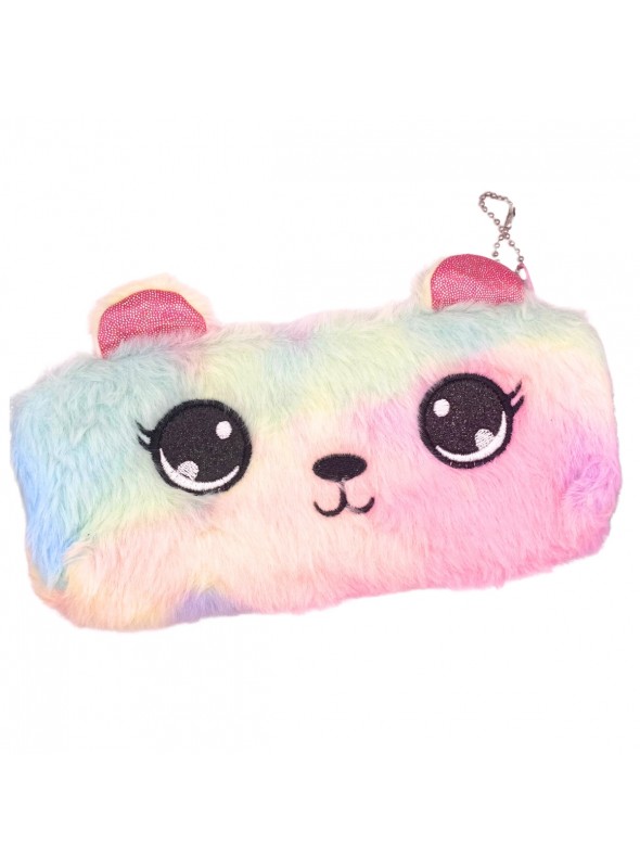 Estojo de Pelúcia Gatinho Fofo Lembrancinha Presente 12 Unidades