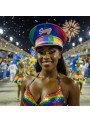 Quepe Chapéu Arco Íris Sexy Adulto Fantasia Carnaval