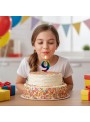 Vela de Aniversário Wave Colorida Número 9 – 1 unidade