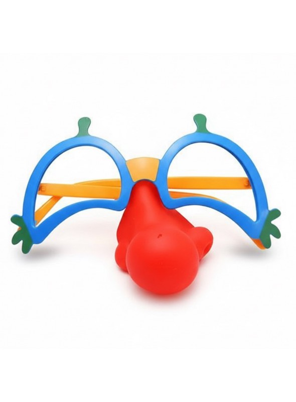 Óculos Divertido Palhaço Com Nariz Festa Carnaval Kit Festa