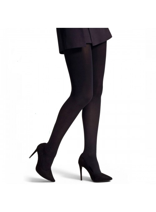 Par De Meia Calça Preta Opaca Carnaval Fantasia Festa