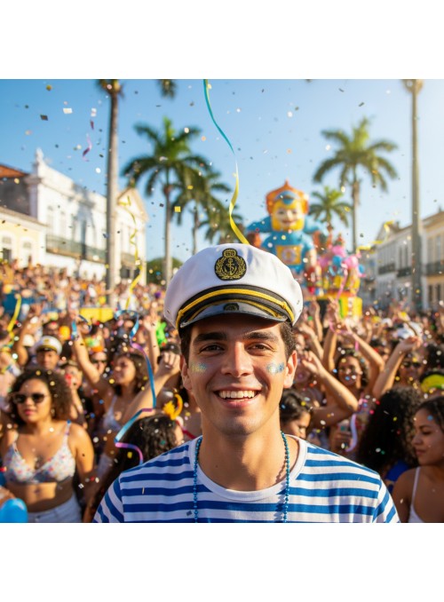 Chapéu Quepe Marinheiro Fantasia Carnaval