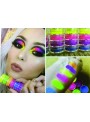 Tinta Em Pó Cores Neon Com Pincel 5cores Maquiagem Artística
