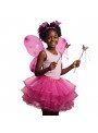 Fantasia Infantil Borboleta Rosa Com 4 Peças 3 A 10 Anos