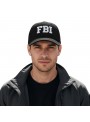 Boné Preto Polícia Fbi Unissex Ajustável Adereço Carnaval