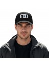 Boné Preto Polícia Fbi Unissex Ajustável Adereço Carnaval