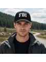 Boné Preto Polícia Fbi Unissex Ajustável Adereço Carnaval