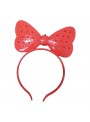 Tiara Ratinha Minnie com Luz Luminosa Vermelha 16cm Bazar