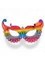 Máscara De Festa Laranja Fluorescente 12 Un Carnaval