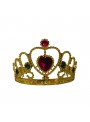 Adereço Coroa de Princesa Dourada 5 Unidades