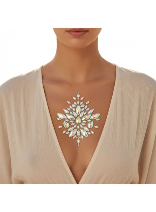 Adesivo Decorativo Strass Para Busto Furta-cor Carnaval