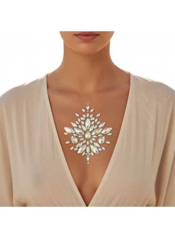 Adesivo Decorativo Strass Para Busto Furta-cor Carnaval