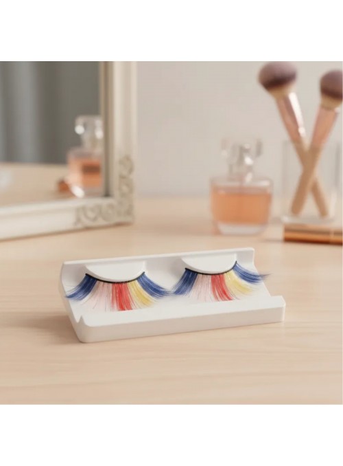 Cílios Postiços Colorido Fantasia Carnaval Kit o Par Bazar