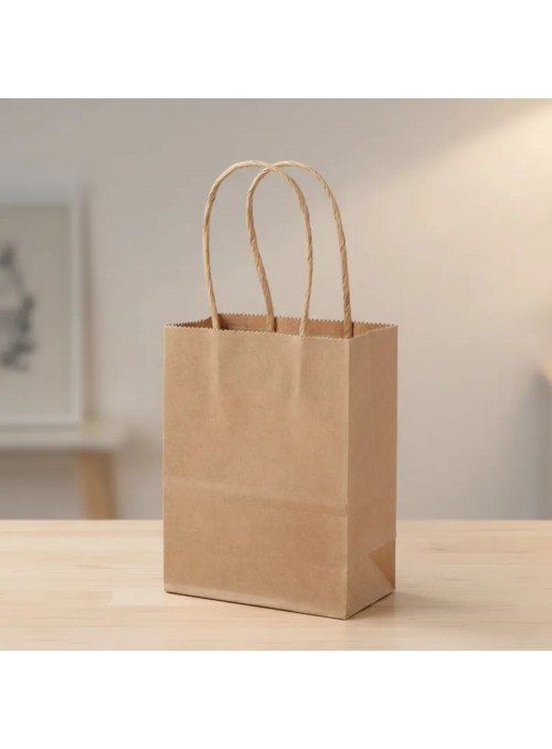 Sacola de Papel Kraft Natural 22x13,5x29,5 10 Unidades