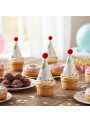 Mini Chapeuzinho Confete para Doces e Decoração 4,5cm 8 Unidades