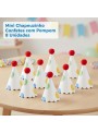 Mini Chapeuzinho Confete para Doces e Decoração 4,5cm 8 Unidades
