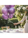 Balões de Látex Roxo Metálico 11 Polegadas 28cm São Roque 25 Unidades